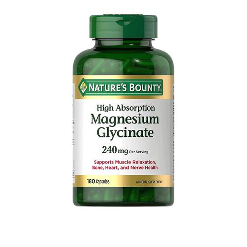 【瑕疵特价】进口NATURE'S BOUNTY自然之宝甘氨酸镁240mg*180粒
