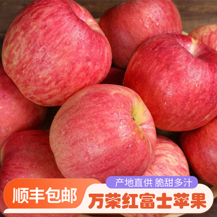 【顺丰包邮水果】正宗山西万荣红富士苹果脆甜香当季新鲜孕妇水果