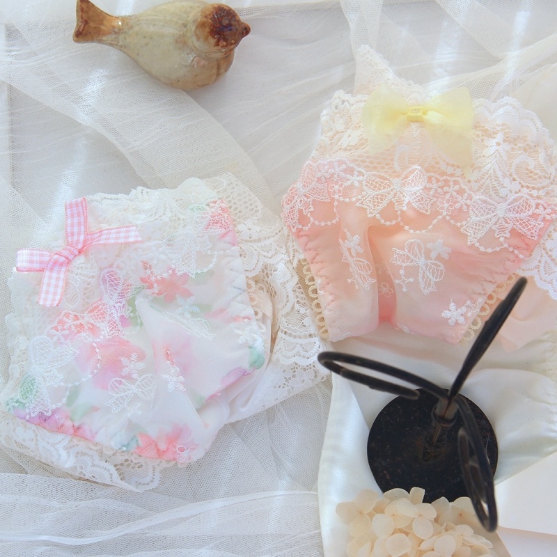 仙品！浪漫水溶花边甜美女内裤