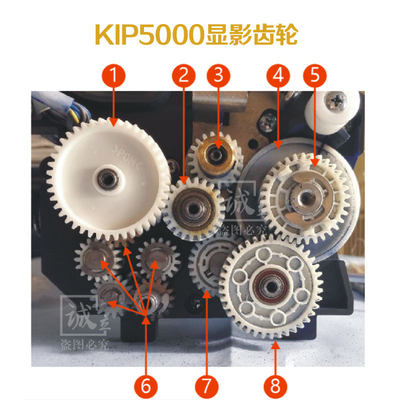 奇普KIP 5000工程复印机 显影器齿轮 减速齿轮  15/38齿斜