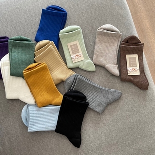 中筒女短袜子 高品质秋冬厚款 澳洲美丽奴羊毛袜 东丽超柔软保暖