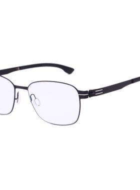 正品代购Icberlin男女近视眼镜框时尚方框无螺丝薄钢眼镜架Andy L