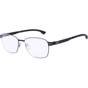 正品代购Icberlin男女近视眼镜框时尚方框无螺丝薄钢眼镜架Andy L