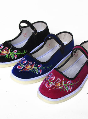 老北京布鞋结婚舞蹈鞋千层底