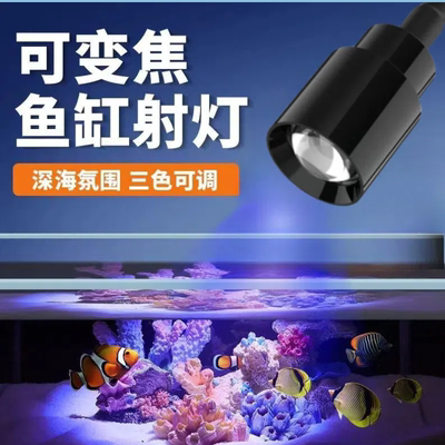 海缸灯蓝白补光造景夹灯