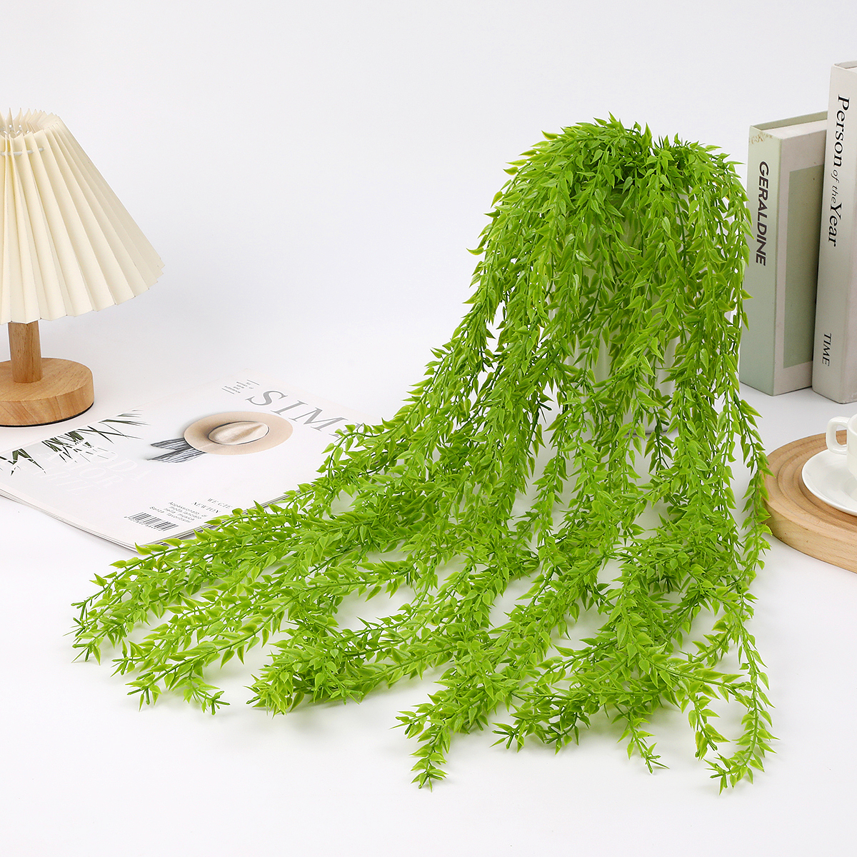 仿真绿植单支柳条壁挂装饰