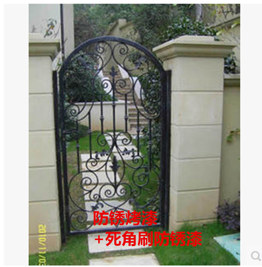 铝合金欧式铁艺别墅大门户外铁门庭院门围栏厂房防盗门婚礼装饰门