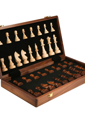 国际象棋实木高档套装大号儿童木质折叠棋盘西洋棋比赛专用chess