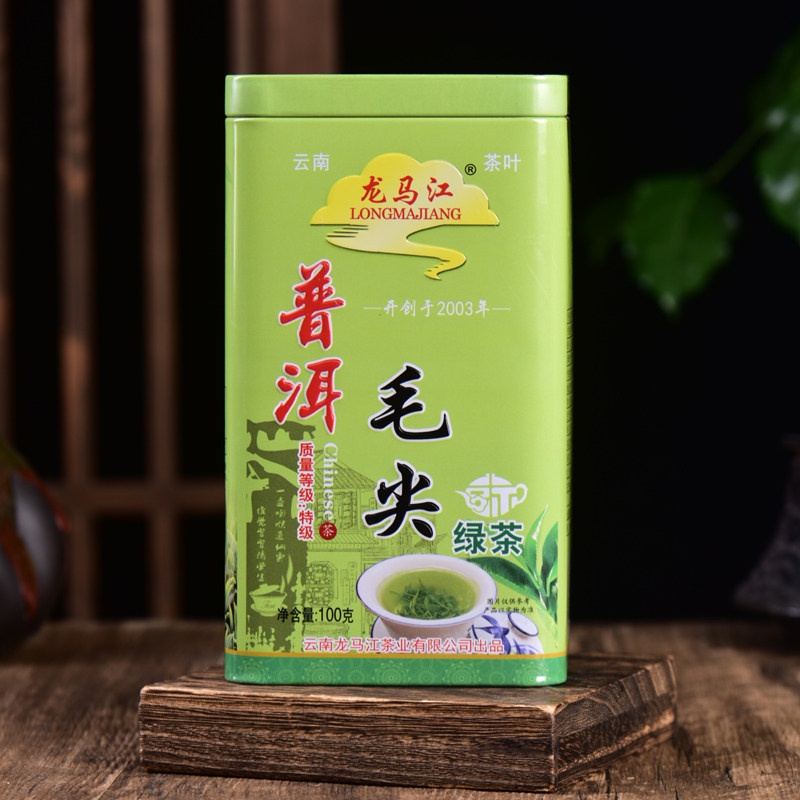 云南特产龙马江普洱毛尖茶100g烘青绿茶