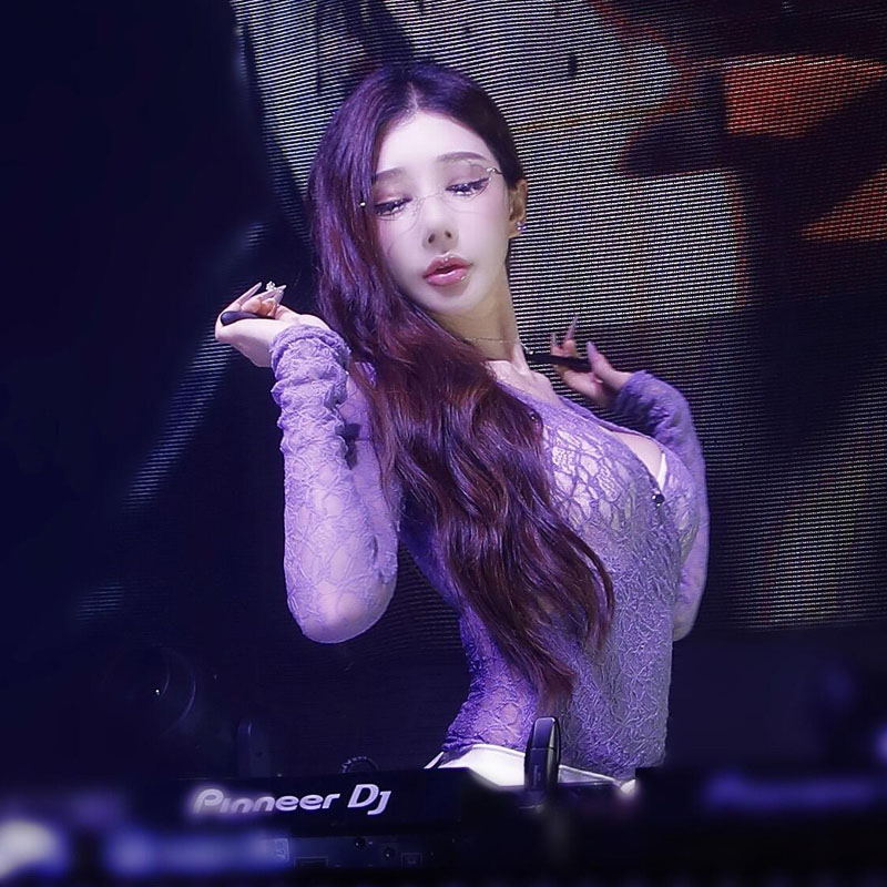 夜店DJ舞蹈演出设计感镂空蕾丝衫女长袖透视网纱上衣显瘦性感女