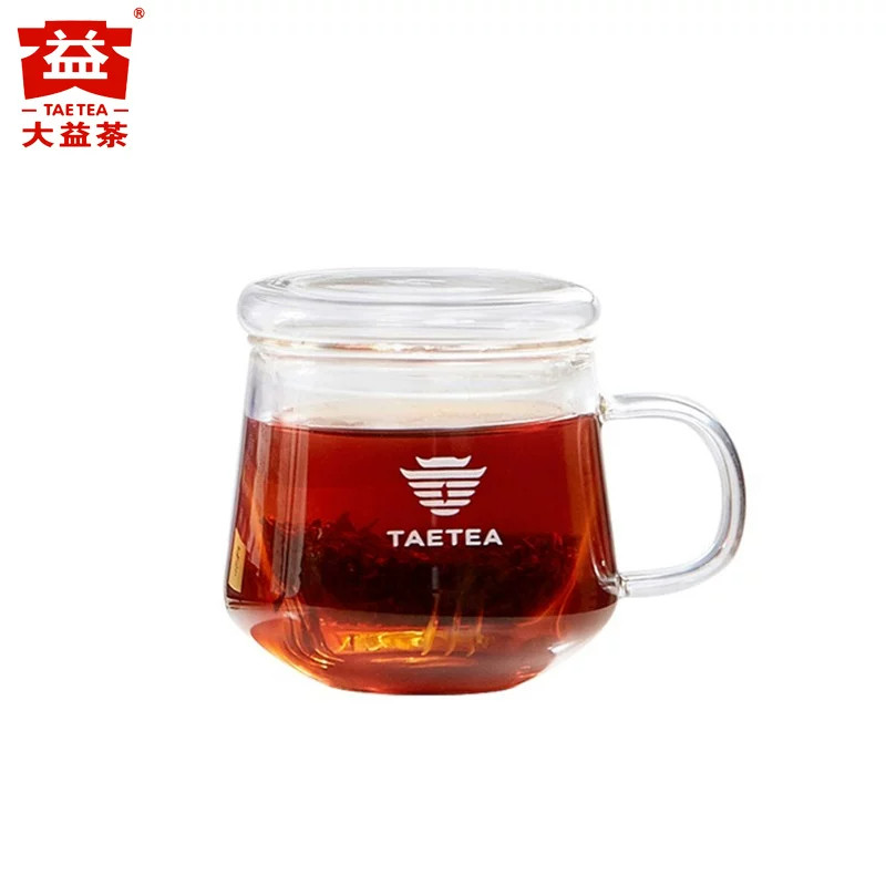 大益茶庭 自饮带过滤便捷泡茶杯茶具茶水分离玻璃杯350ml