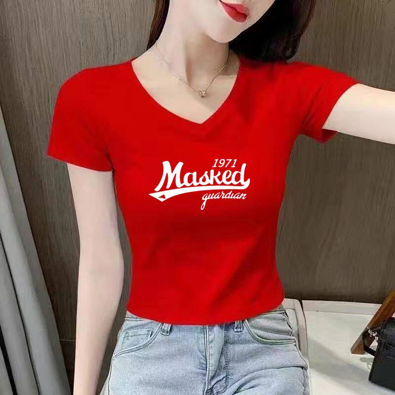 短款上衣女夏季2024新款网红T恤