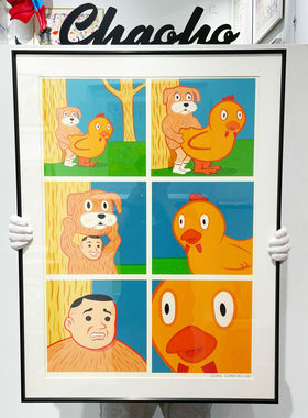 Joan cornella装饰画 西班牙讽刺艺术潮流版画黑色幽默工作室挂画