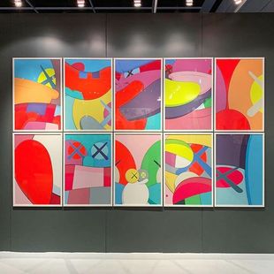 馆藏级别艺术画 Kaws潮流装 画 Reply版 CHAOHO挂画 饰画NO