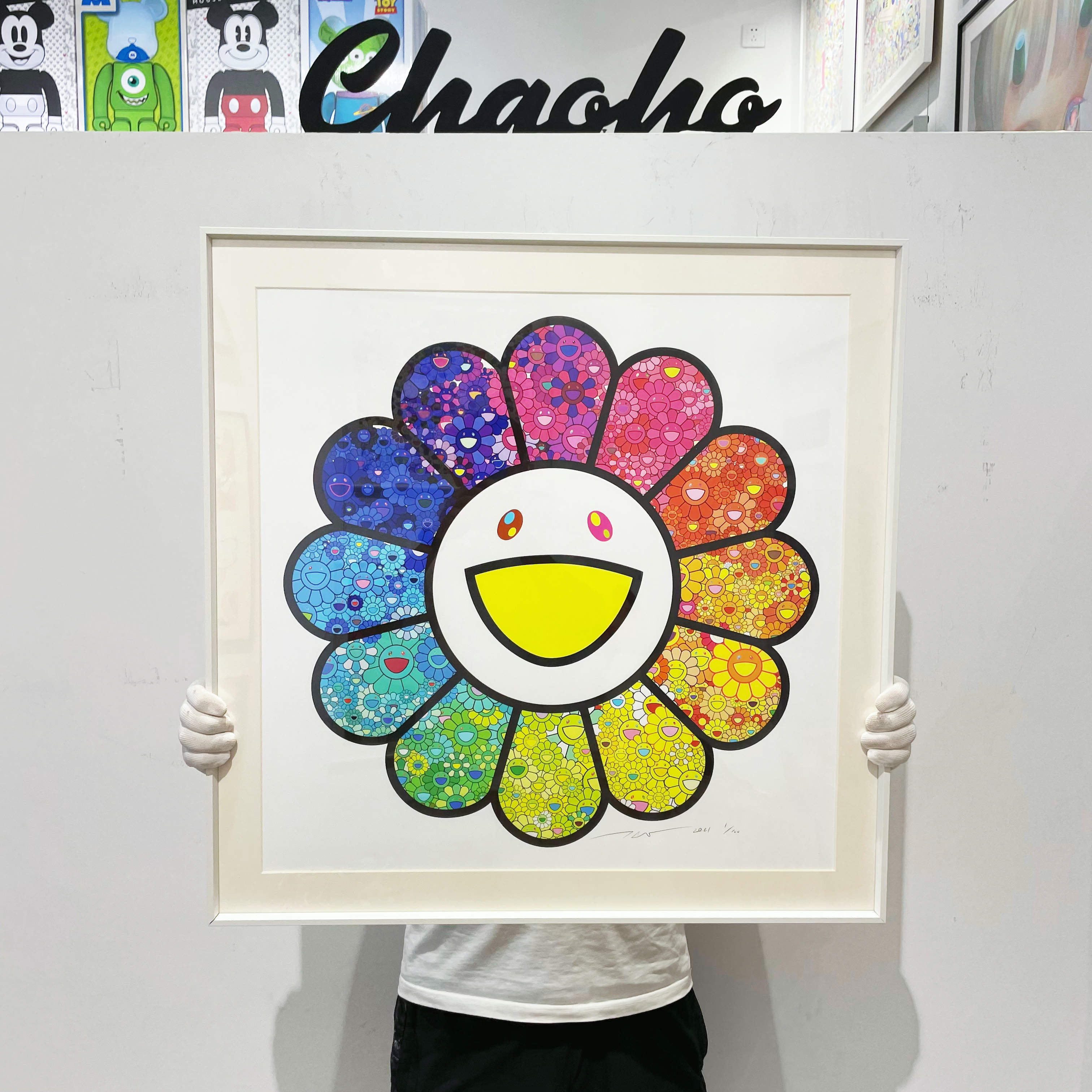 村上隆花之森林版画潮流艺术挂画