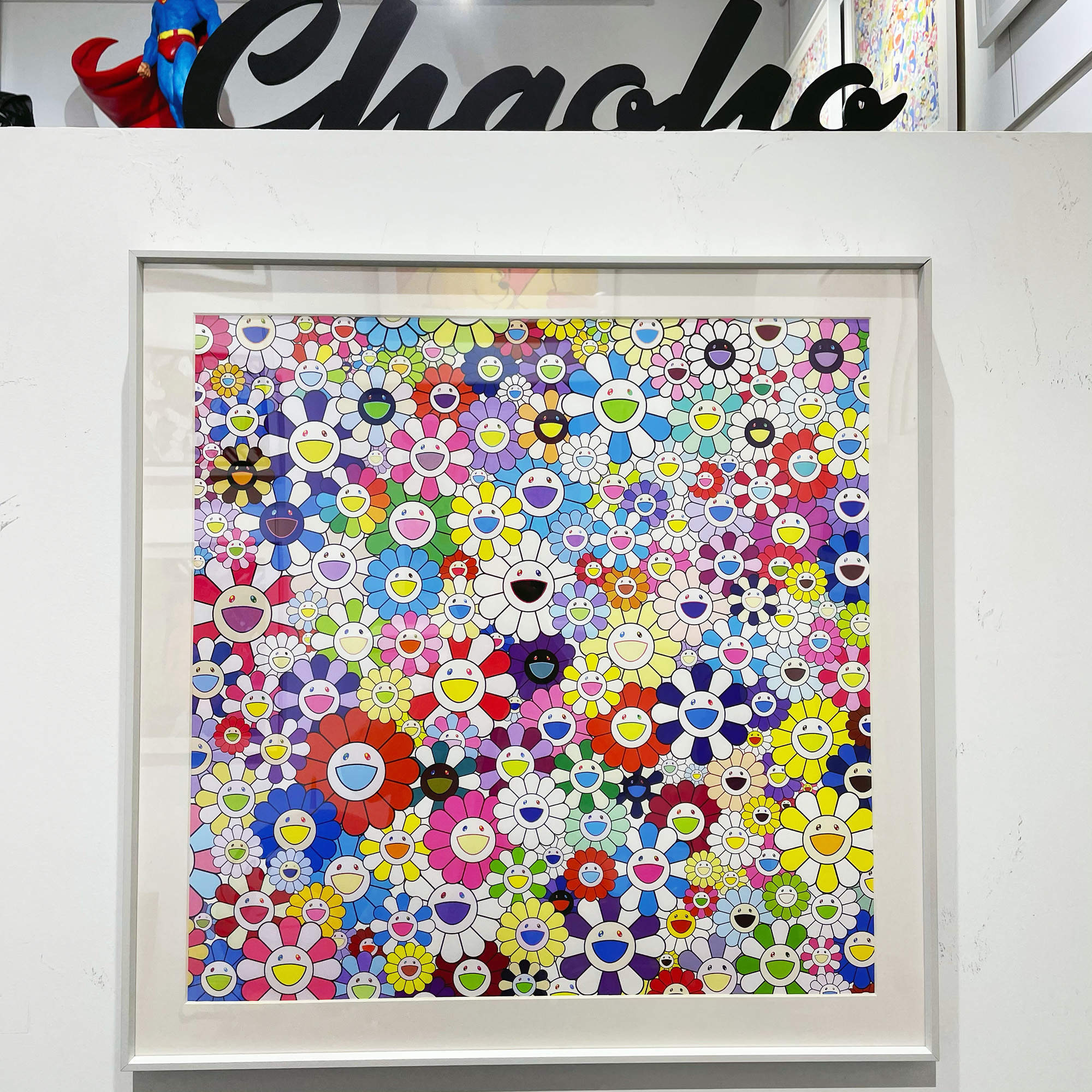 卧室装饰画村上隆黄泉之国版画