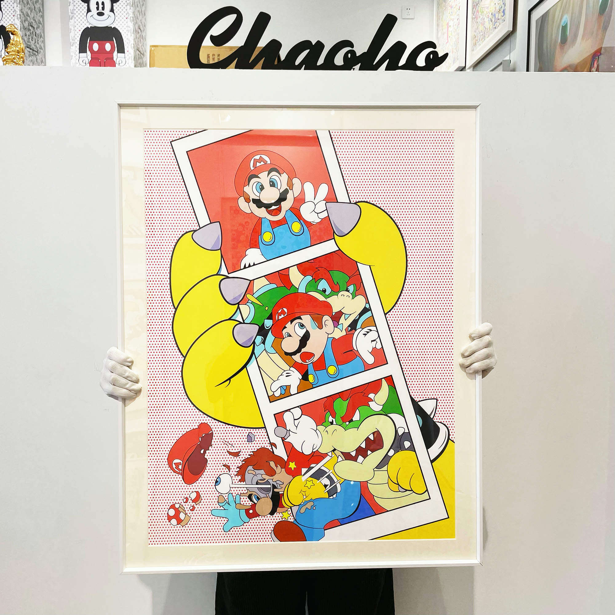 卧室装饰画超级马里奥兄弟版画