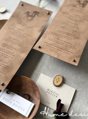 高档定制创意商务公司发布会婚礼菜单酒单邀请函年会感谢卡印刷