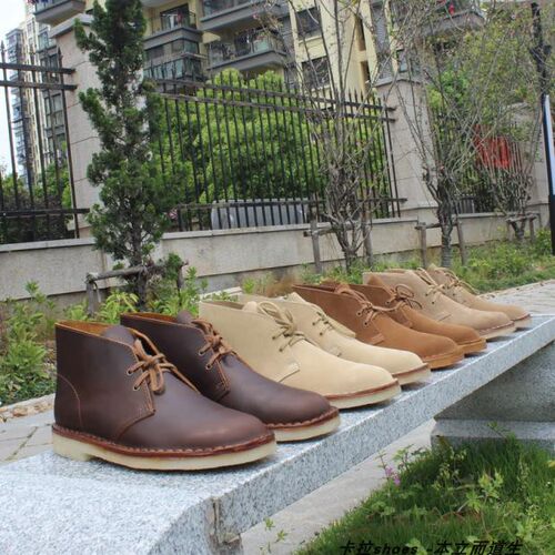 复刻高帮男鞋皮中底大码沙漠靴