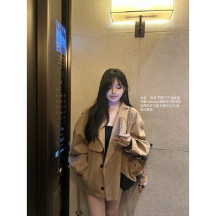 【首尔秋日】MISS CHANGE版型巨好！大女主茧形oversize短款风衣