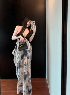 MISS CHANGE【南风意】清风入梦来新中式晕染国风收腰露背连衣裙