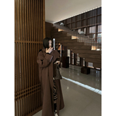 高定全棉美拉德气质翻领廓形收腰外套 CHANGE 克莱顿大衣 MISS