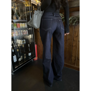 CHANGE MISS 高品质明线直筒显瘦百搭牛仔裤 挚爱原牛