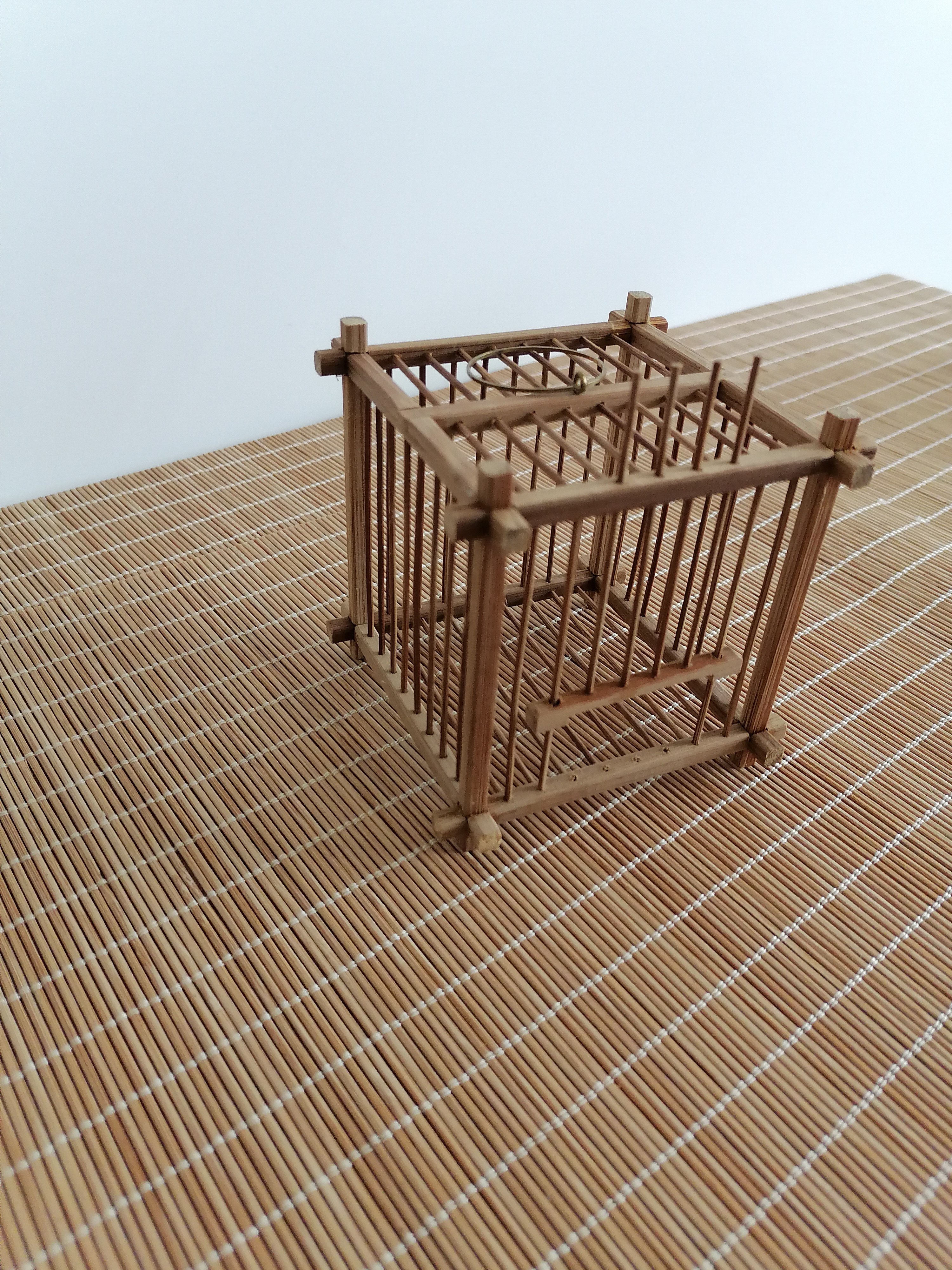 蝈蝈笼别墅精品竹子榫卯结构工艺蟋蟀/蝈蝈