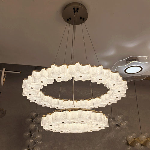 现代轻奢云朵水晶客厅吊灯意式极简法式公主繁星餐厅卧室吊灯