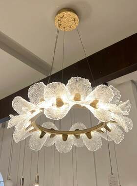 法式轻奢繁花客厅吊灯 设计师高级感新款现代餐厅卧室公主房灯具