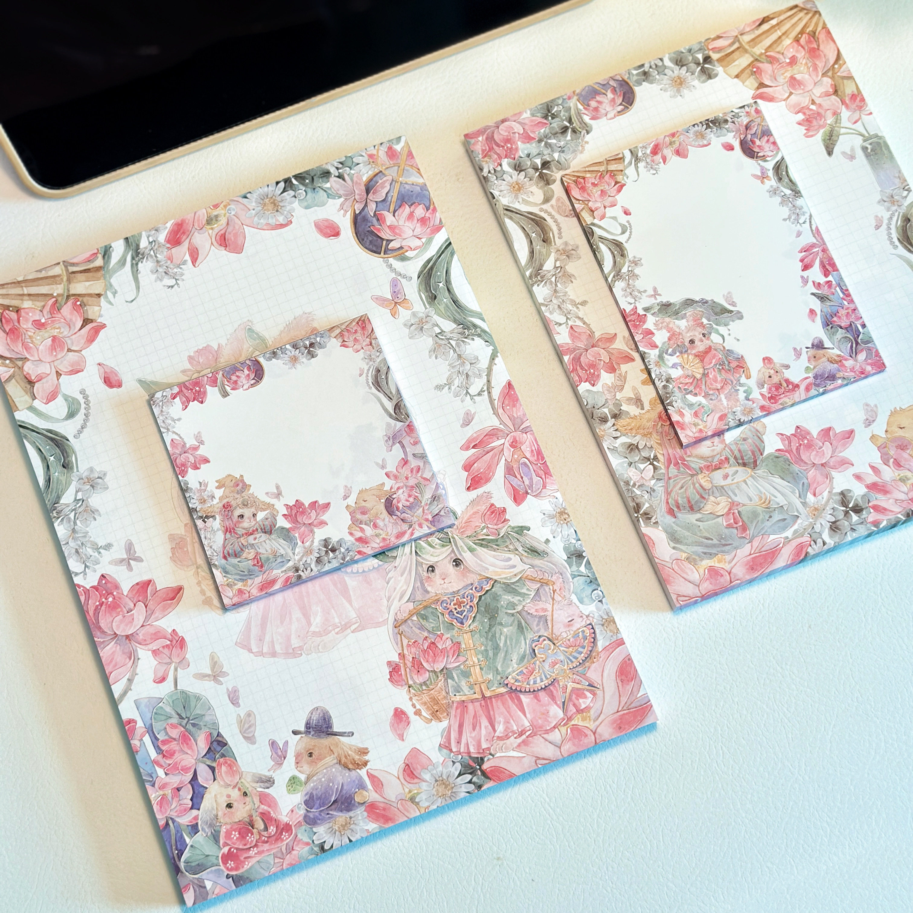 Pink berry原创设计古风兔子系列可撕双面120g b5A5B6便签本,文具电教/文化用品/商务用品,便签本/便条纸/N次贴,淘宝优惠券,粉丝福利购,淘宝优惠卷