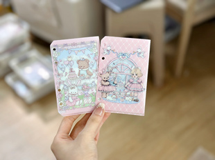 Pink berry原创古董娃娃&兔熊M5文件夹收纳袋 活页分隔页收纳手帐