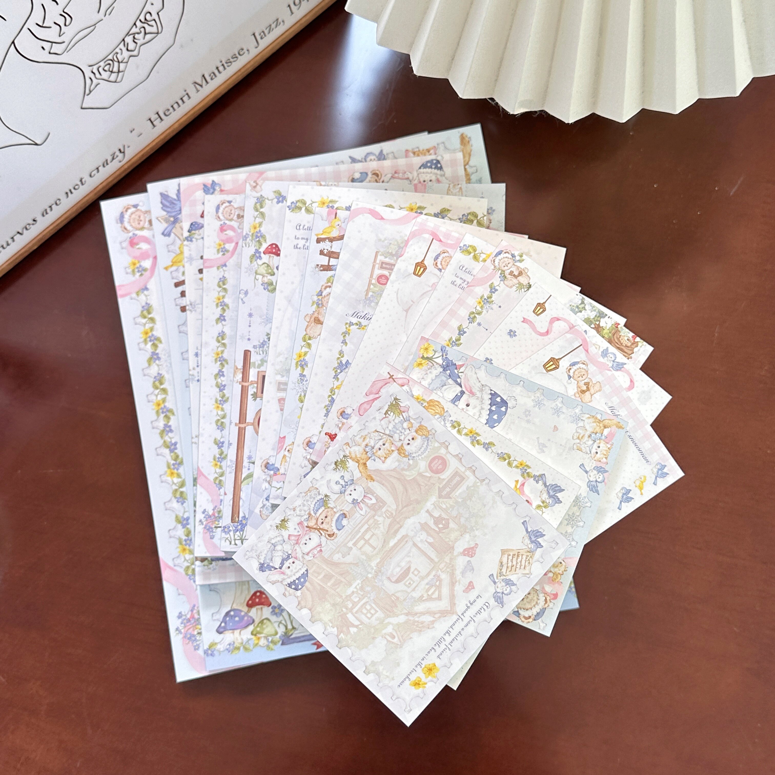 Pink berry原创设计冬日树屋系列可撕双面120gB5A5