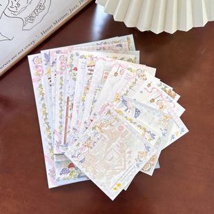 Pink berry原创设计冬日树屋系列可撕双面120gB5A5B6便签本留言本