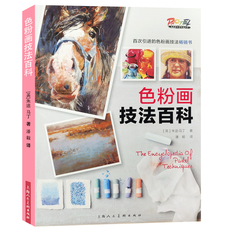 色粉画技法百科 6种主题风景场景人物肖像动物静物色粉画技法范例分步基础教学详解色粉画特色绘画技法入门初学者基础教程临摹教程