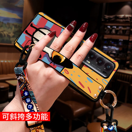 适用magicv2手机壳卡通小猫斜挎