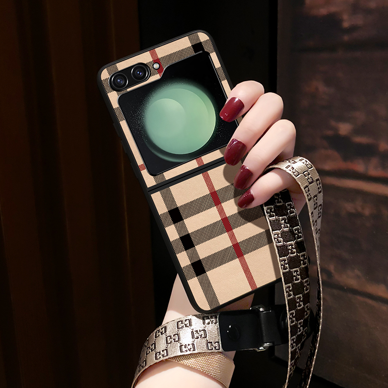 适用三星zflip5手机壳商务男女款