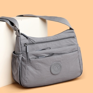 (带夹层)新款多隔层休闲轻便单肩斜挎包时尚通勤中老年妈妈百搭
