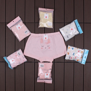 儿童内裤女孩纯棉平角薄款内裤女童全棉内裤 100-140码花色随机