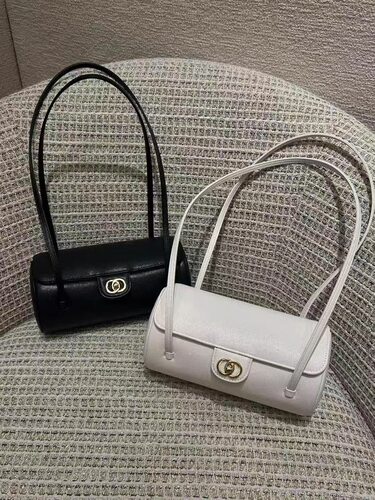 小香风26P鱼子酱保龄球女包Jennie同款单肩圆形腋下包手提笔筒包