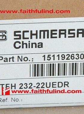 Schmersal 151192630 施迈赛全新单脚踏安全开关 TFH 232-22UEDR