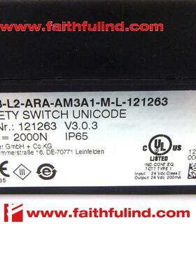 Euchner 121263 安士能安全开关 MGB-L2-ARA-AM3A1-M-L-121263