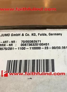 Jumo 00362671 久茂全新温控器 703575/281-1100 DICON 400