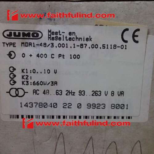 Jumo MDA1-48 久茂全新温度控制器 14378040