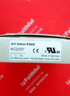 AC2257 易福门全新AS-i从站模块 SmartL25 4DI 4DO T C