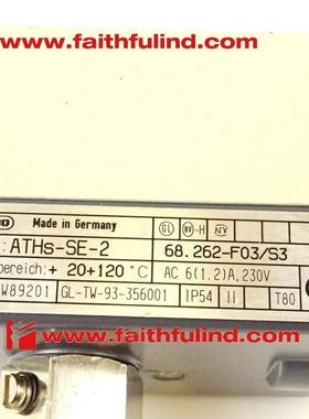 Jumo ATHs-SE-2 久茂全新温度传感器 68.262-F03/S3 603031 120度