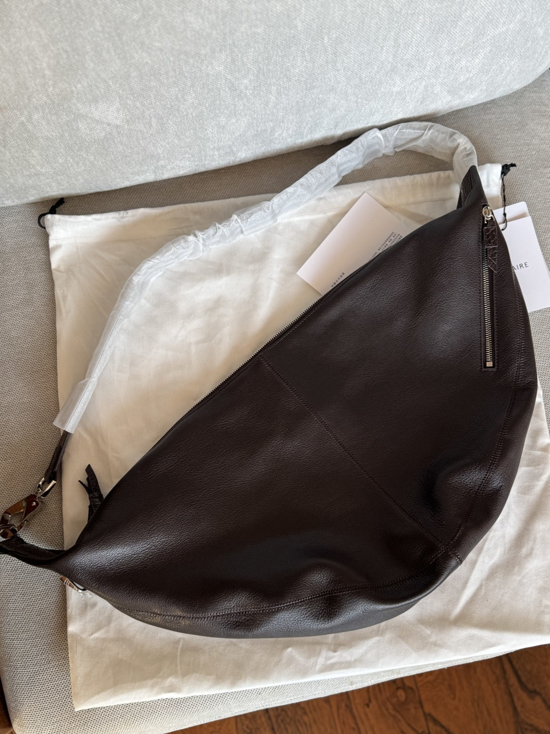 LEM家深巧克力色Q C包 ，意大利进口头层加厚牛皮！尺寸57*27cm,箱包皮具/热销女包/男包,腋下包,淘宝优惠券,粉丝福利购,淘宝优惠卷