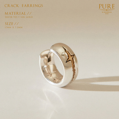 siderealmade日常中性金耳环