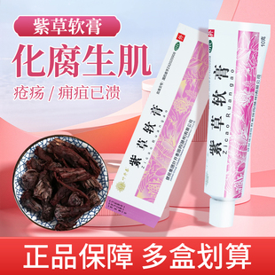 健民 叶开泰 紫草软膏10g 化腐生肌 用于疮疡 痈疽已溃