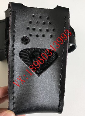 摩托罗P8808拉对讲机皮套P8800黑色头层牛皮厚度铁路专用保护套